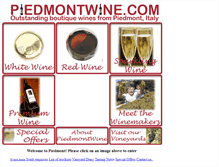 Tablet Screenshot of piedmontwine.com